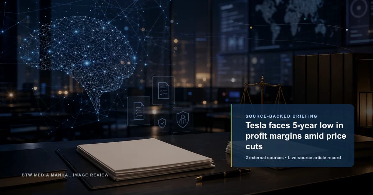 Tesla enfrenta un mínimo de 5 años en sus márgenes de beneficio en medio de recortes de precios