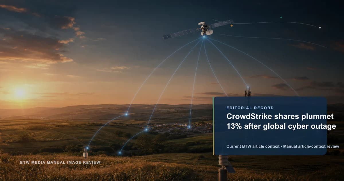 CrowdStrike 株、世界的サイバー障害で 13%急落