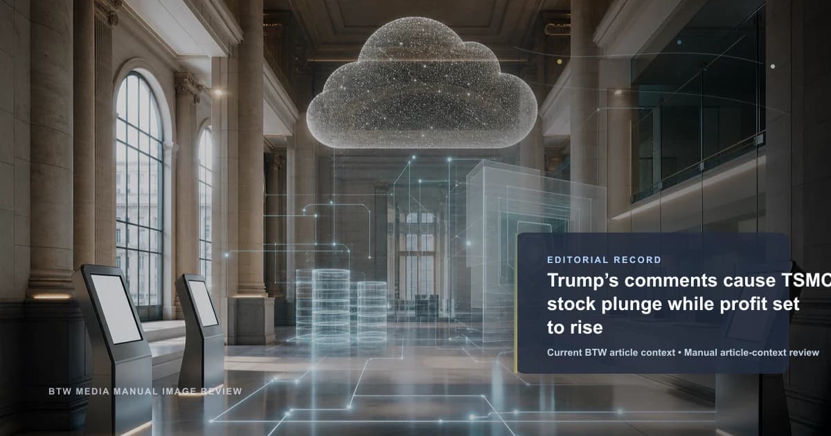 Comentarios de Trump provocan desplome de TSMC mientras se espera aumento de ganancias