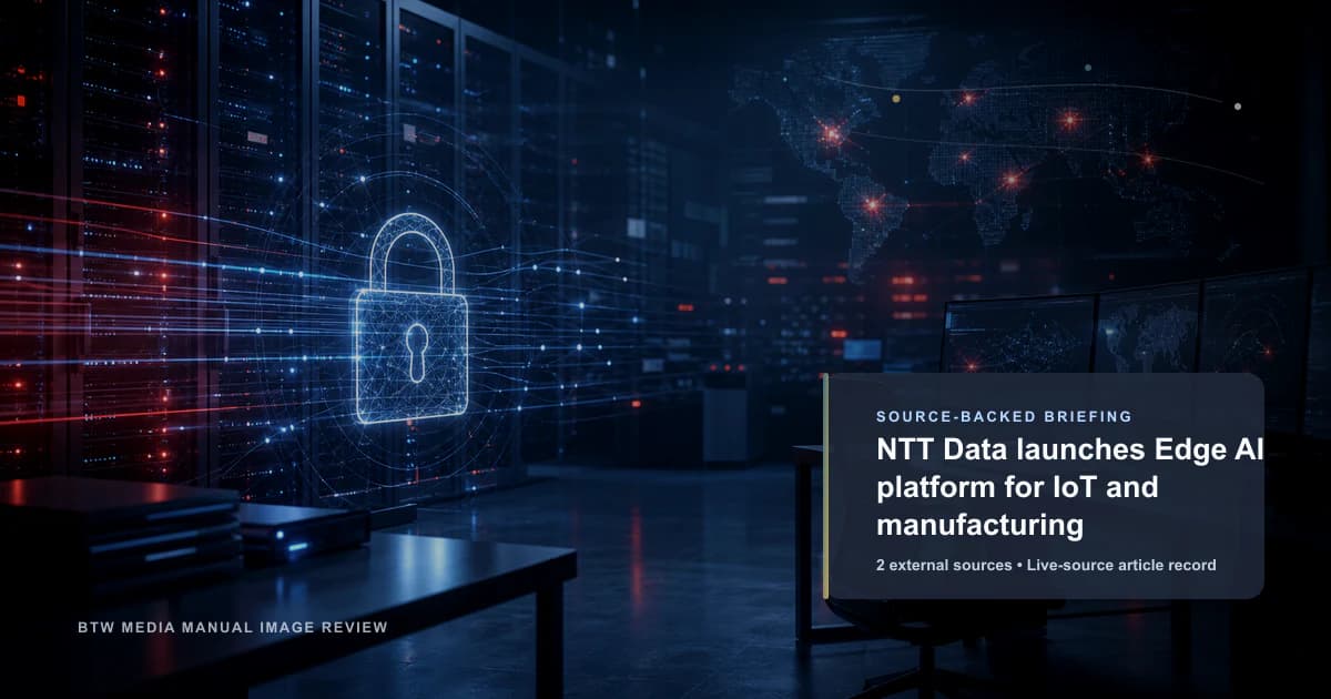 NTT Data lanza plataforma Edge AI para IoT y fabricación