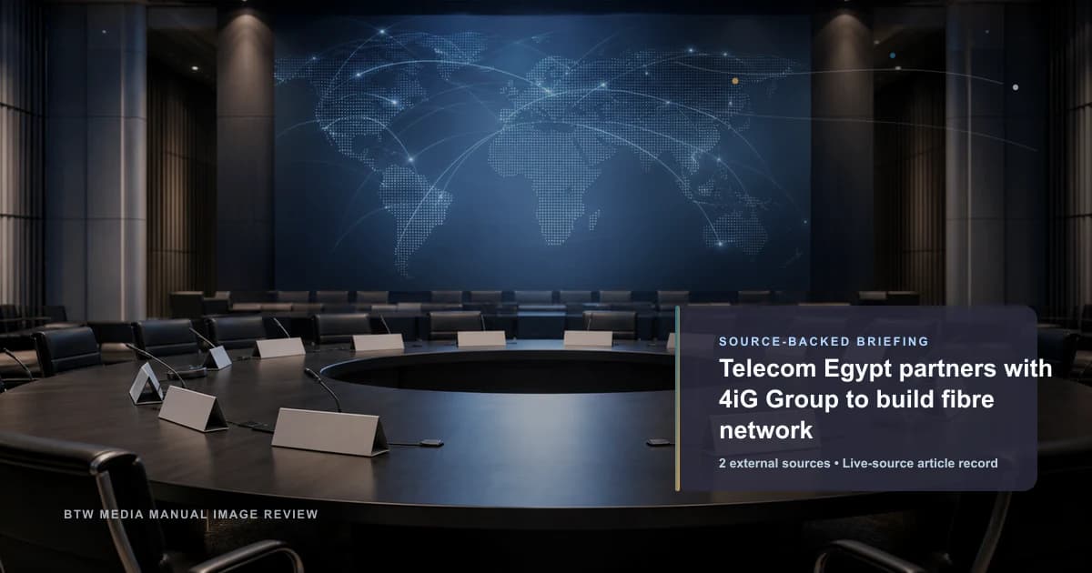 Telecom Egypt se asocia con 4iG Group para construir una red de fibra