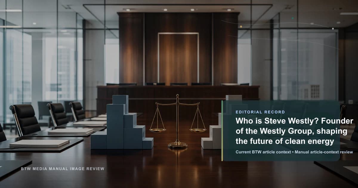 ¿Quién es Steve Westly? Fundador de Westly Group, moldeando el futuro de la energía limpia