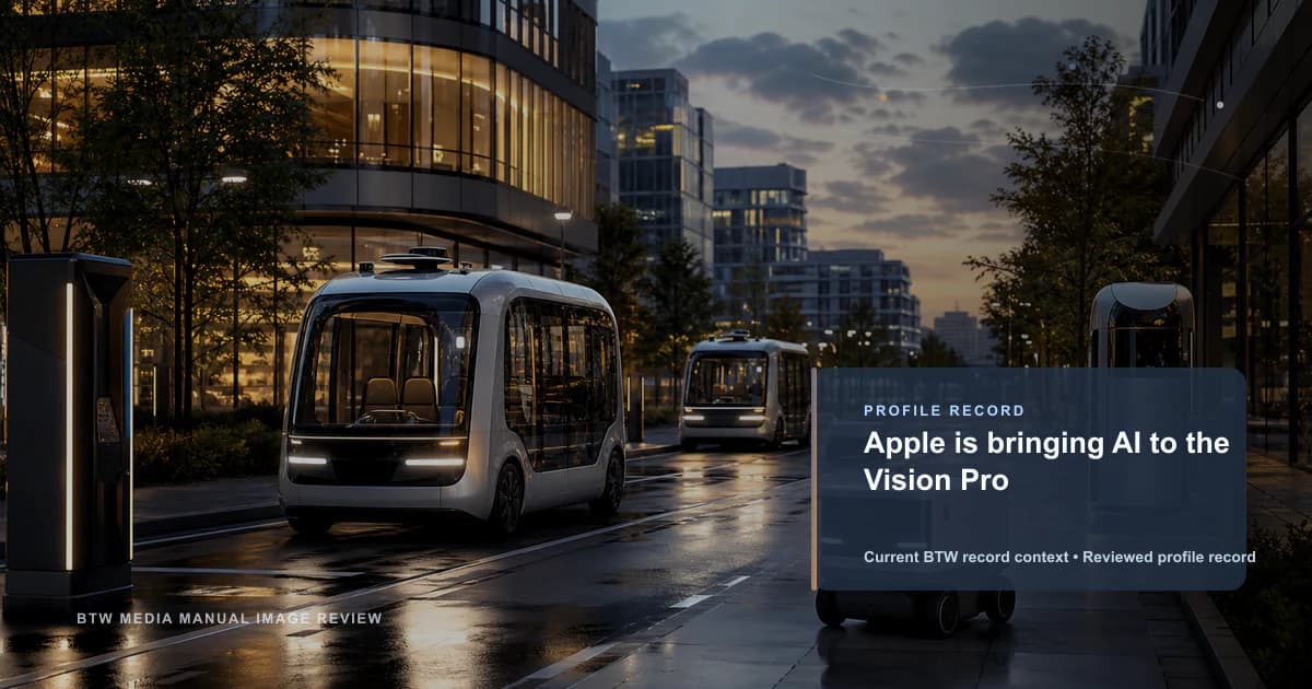 Apple apporte l'IA au Vision Pro