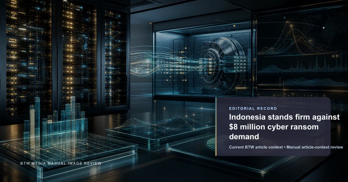 Indonesia se mantiene firme ante demanda de rescate cibernético de 8 millones de dólares