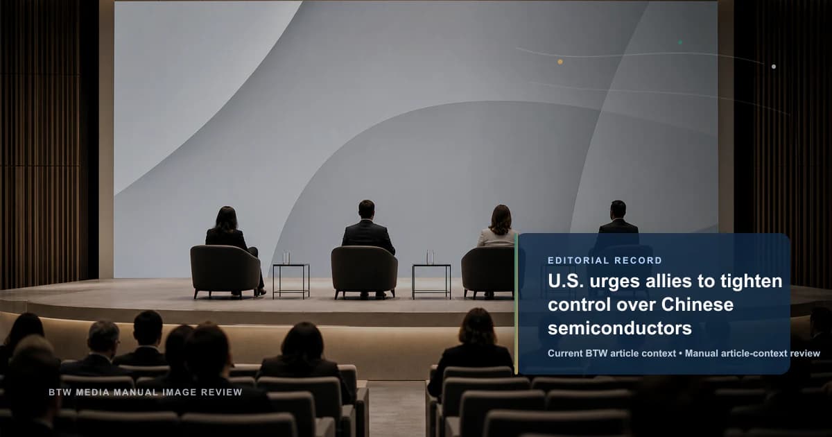 EE. UU. insta a sus aliados a endurecer el control sobre los semiconductores chinos