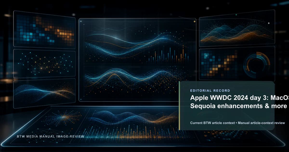 Apple WWDC 2024 jour 3 : améliorations de macOS Sequoia et plus
