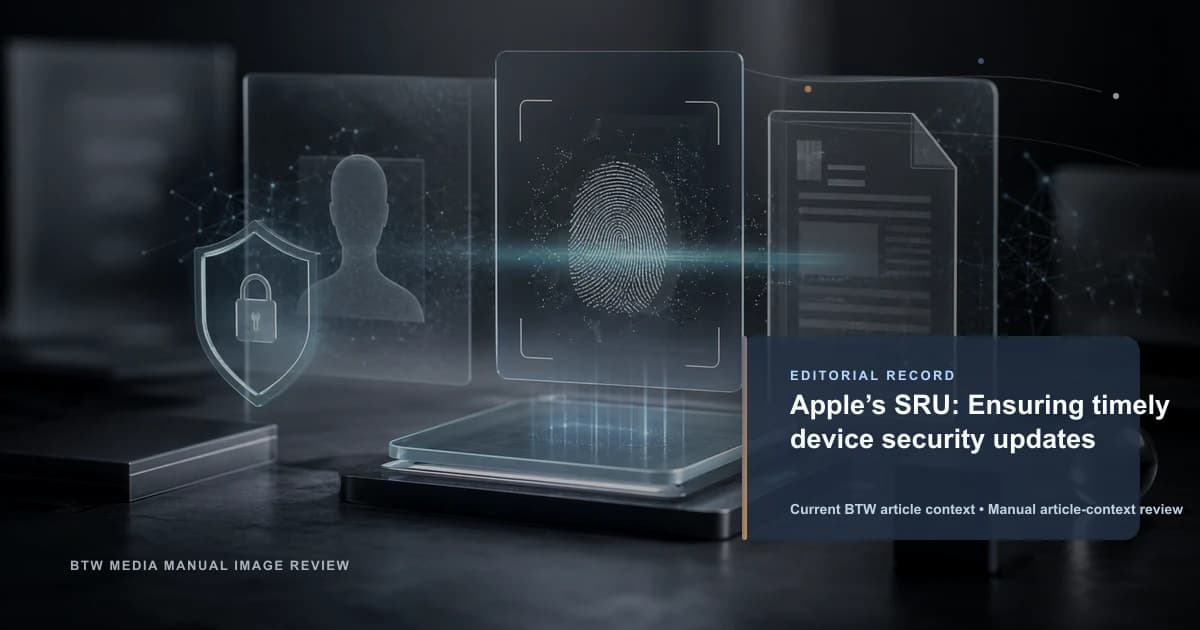 Apple SRU:确保及时的设备安全更新