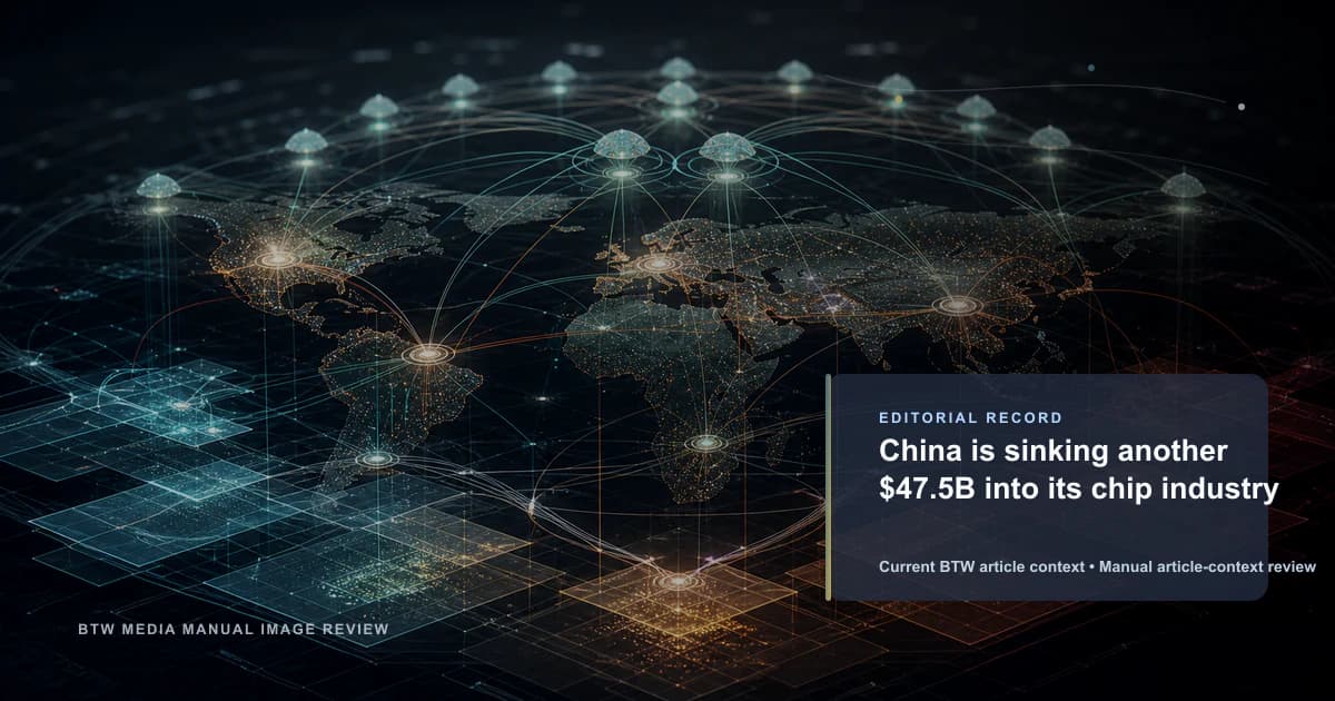 China invierte otros $47.5 mil millones en su industria de chips