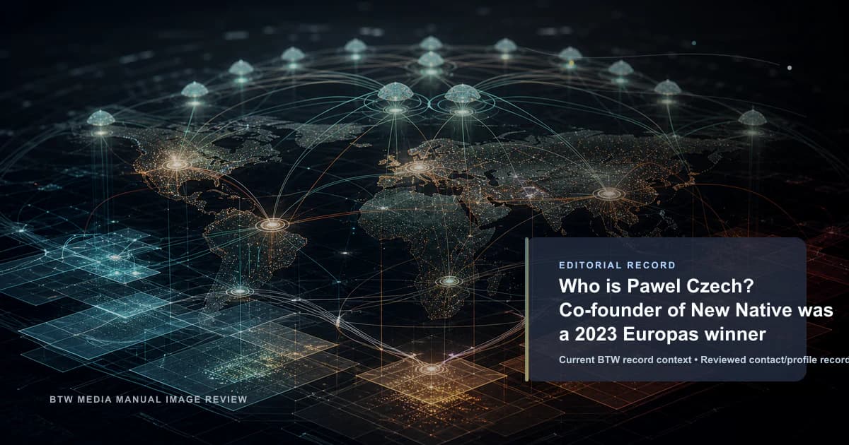 Pawel Czech 是谁?New Native 联合创始人,2023 年 Europas 获奖者