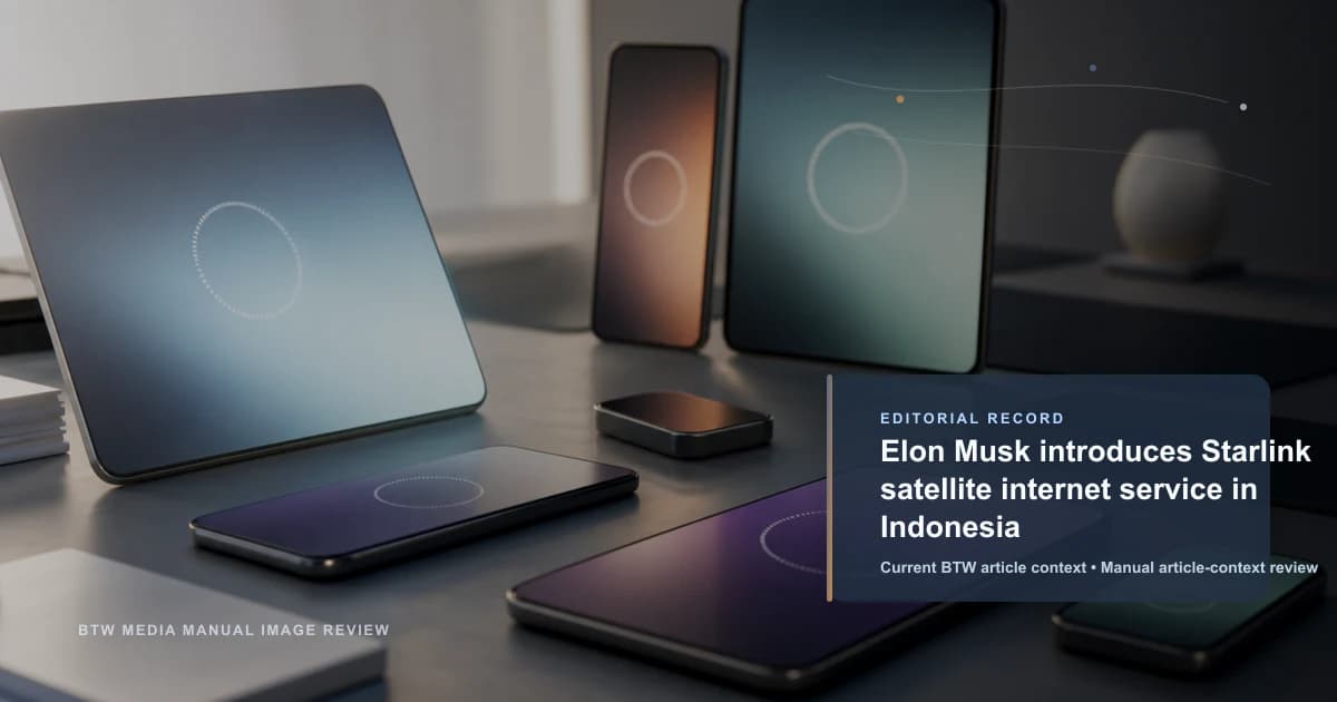 Elon Musk presenta el servicio de internet satelital Starlink en Indonesia