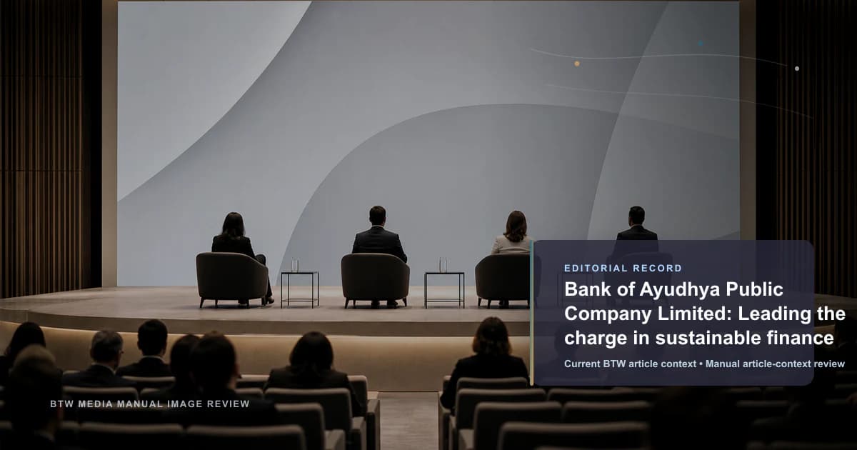Bank of Ayudhya Public Company Limited: Leading the charge in sustainable finance reviewed editorial briefing visual