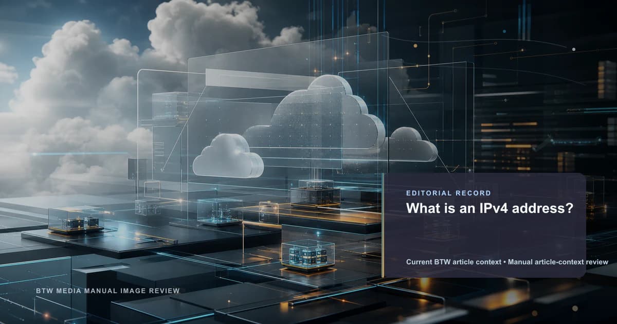 What is an IPv4 address? reviewed editorial briefing visual