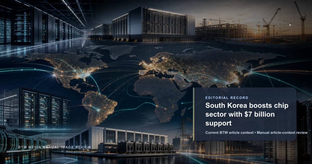 South Korea boosts chip sector with $7 billion support reviewed editorial image