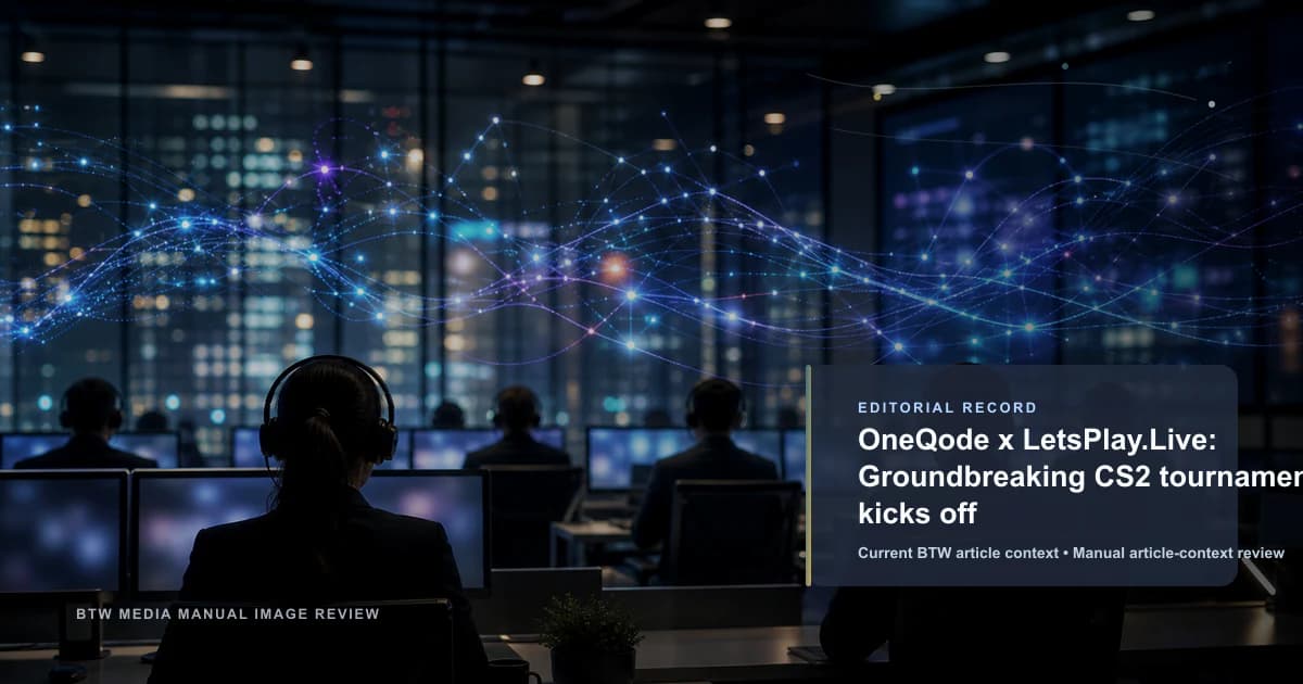 OneQode x LetsPlay.Live: Groundbreaking CS2 tournament kicks off reviewed editorial briefing visual