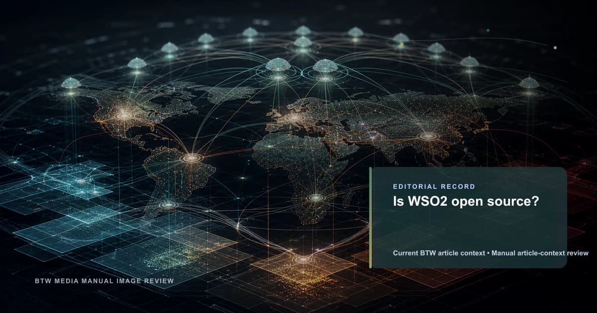 Is WSO2 open source? reviewed editorial briefing visual