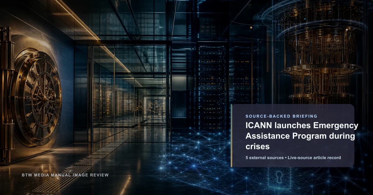 ICANN launches Emergency Assistance Program during crises source-backed briefing visual
