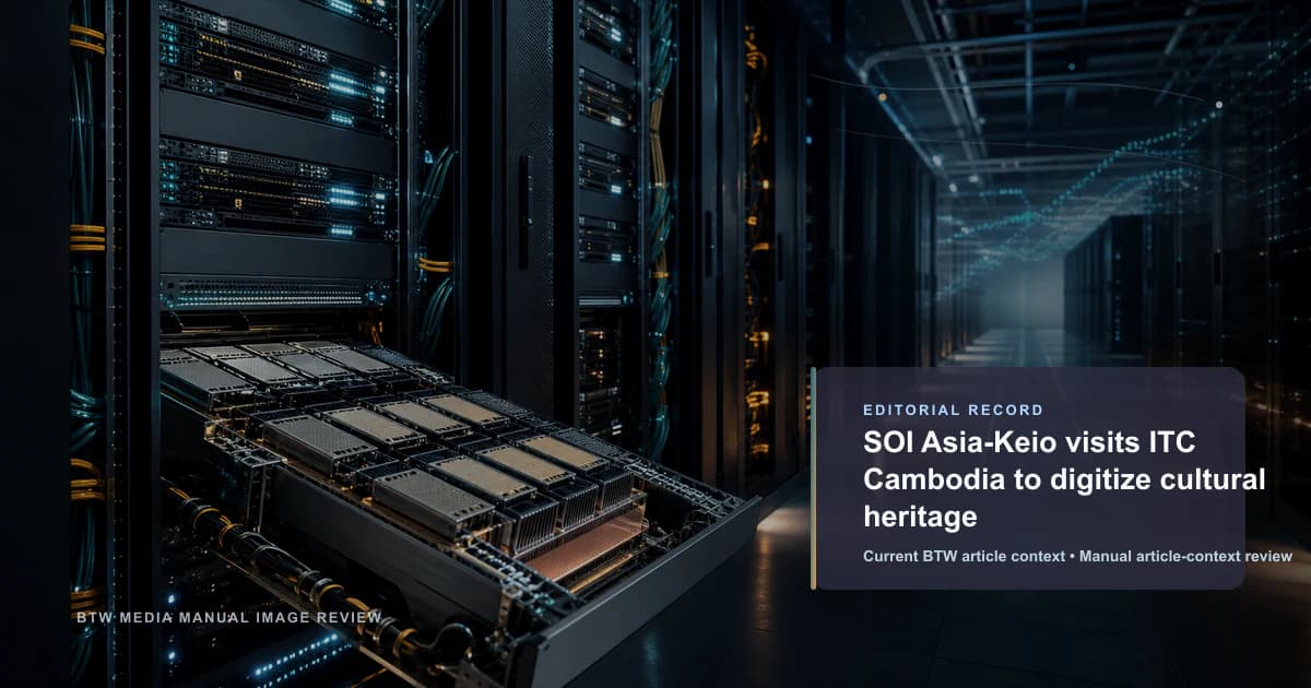 SOI Asia-Keio visits ITC Cambodia to digitize cultural heritage reviewed editorial briefing visual