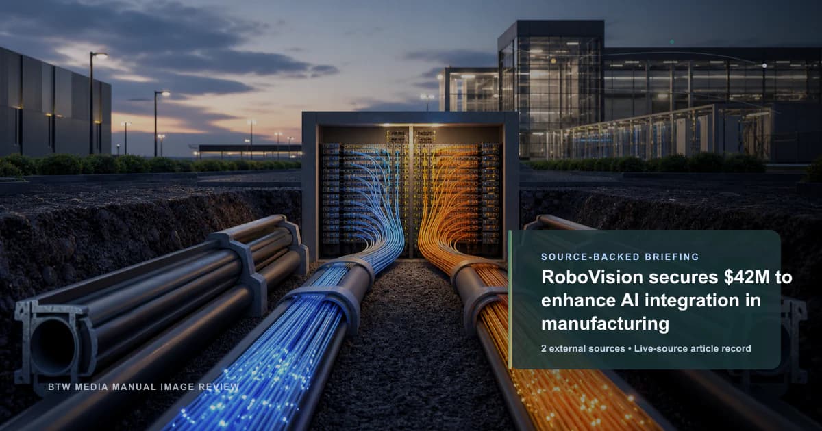 RoboVision consigue $42M para mejorar la integración de IA en la fabricación