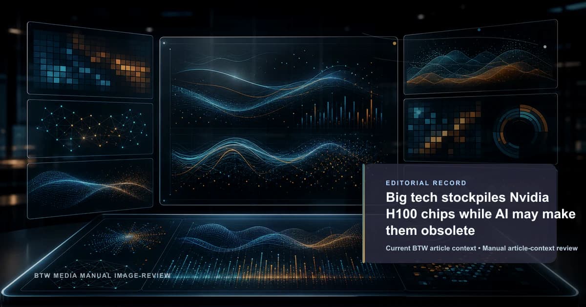 Big tech stockpiles Nvidia H100 chips while AI may make them obsolete reviewed editorial briefing visual