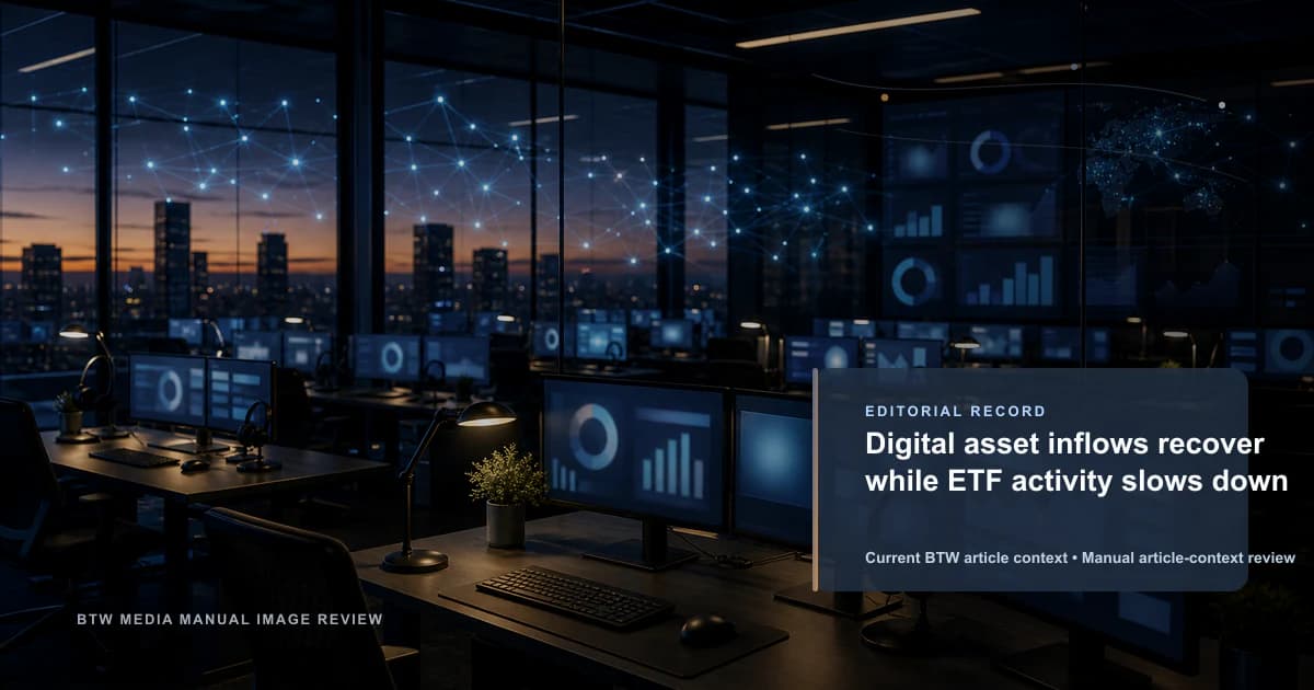 Las entradas de activos digitales se recuperan mientras la actividad de los ETF se desacelera