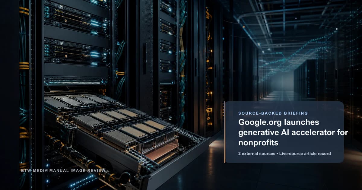 Google.org launches generative AI accelerator for nonprofits