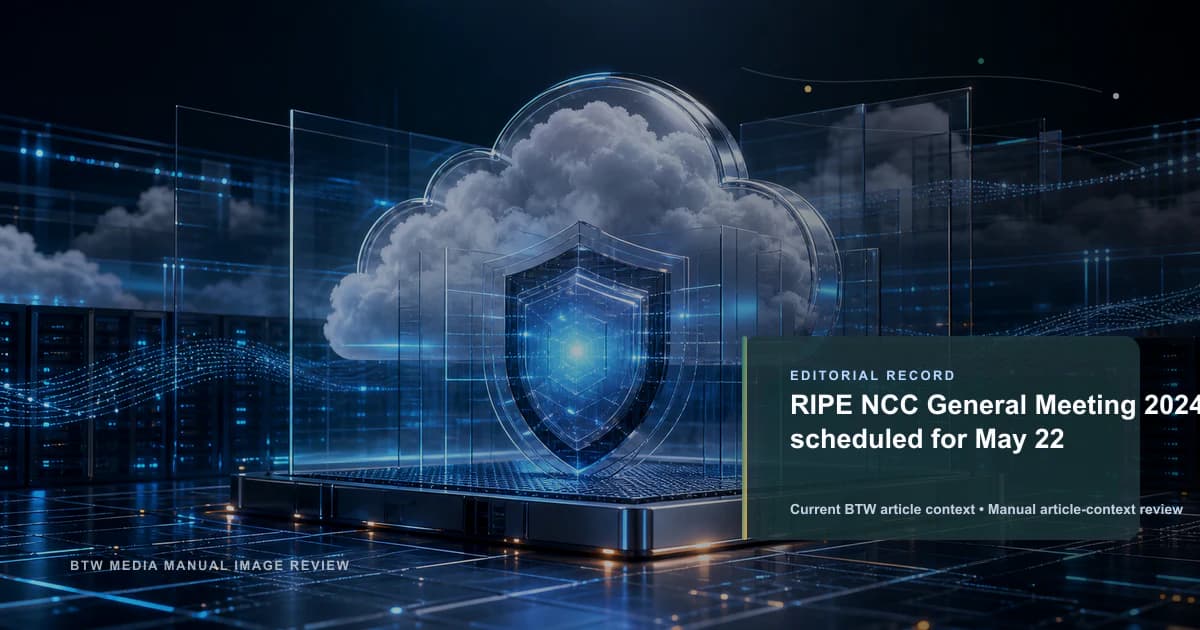 RIPE NCC 2024 年全体大会定于 5 月 22 日召开