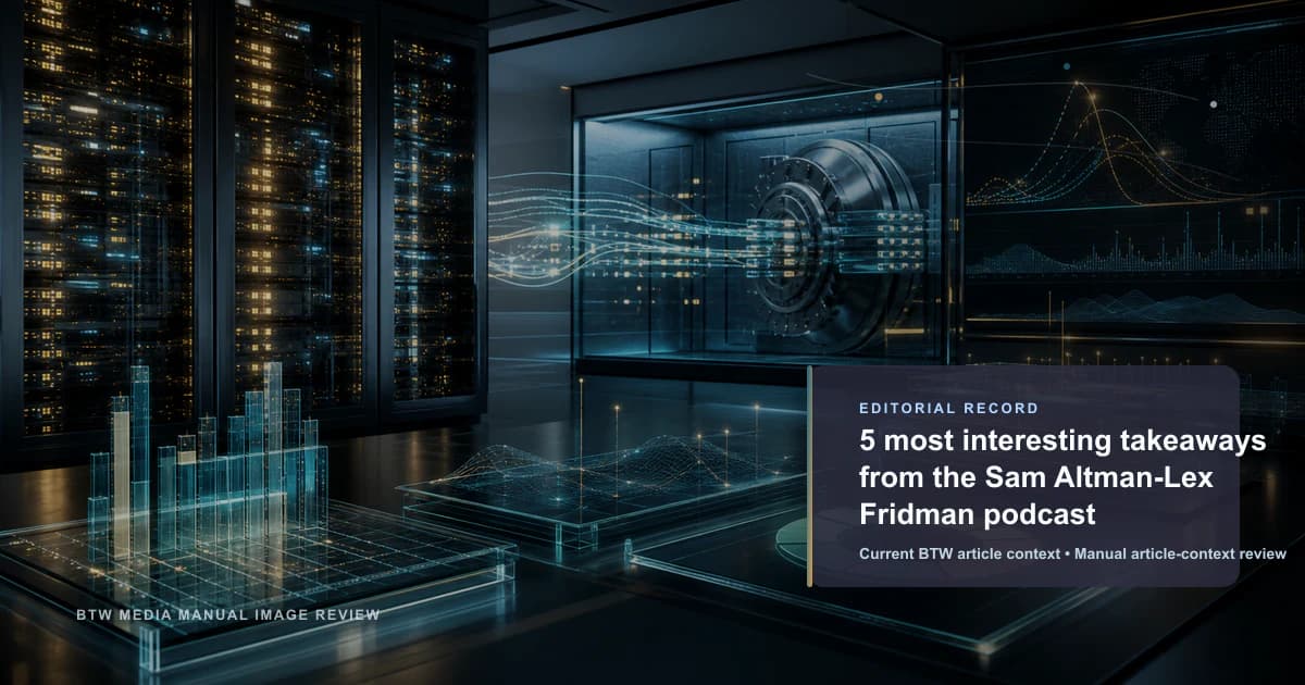 5 conclusiones más interesantes del podcast de Sam Altman y Lex Fridman