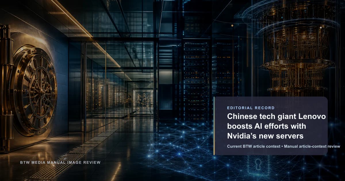Chinese tech giant Lenovo boosts AI efforts with Nvidia’s new servers