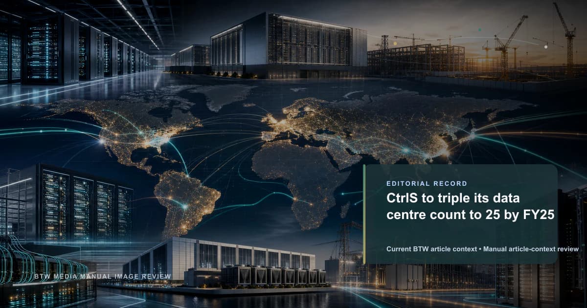 CtrlS planea triplicar su número de centros de datos a 25 para el FY25