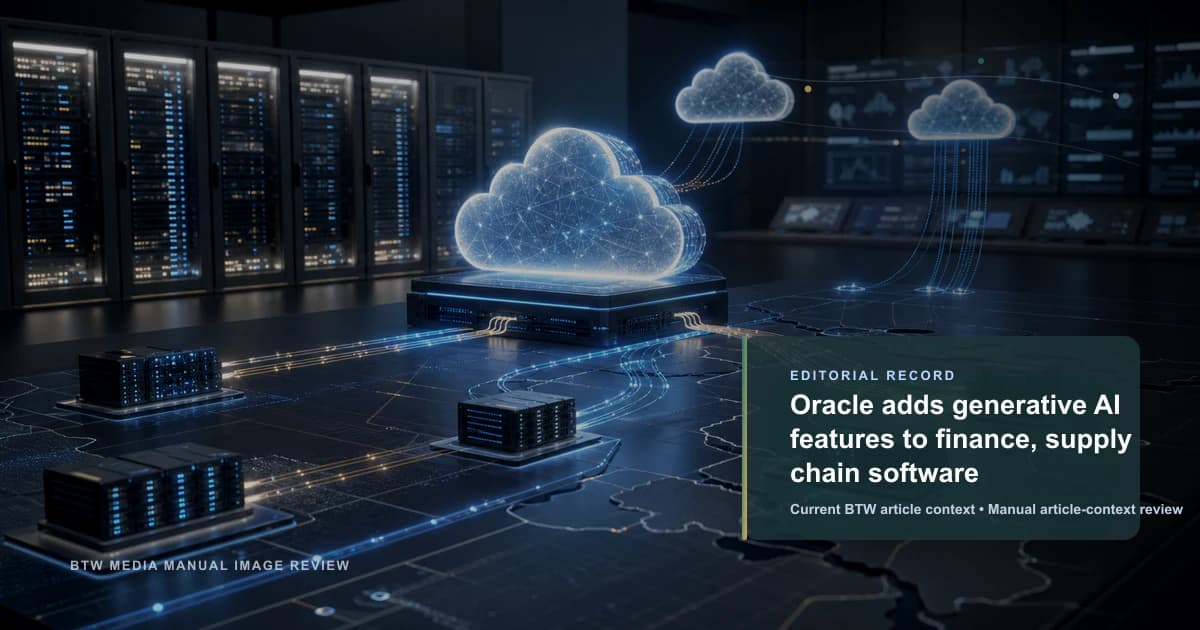 Oracle agrega funciones de IA generativa a software de finanzas y cadena de suministro