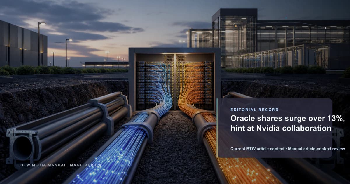 Las acciones de Oracle se disparan más del 13% e insinúan una colaboración con Nvidia