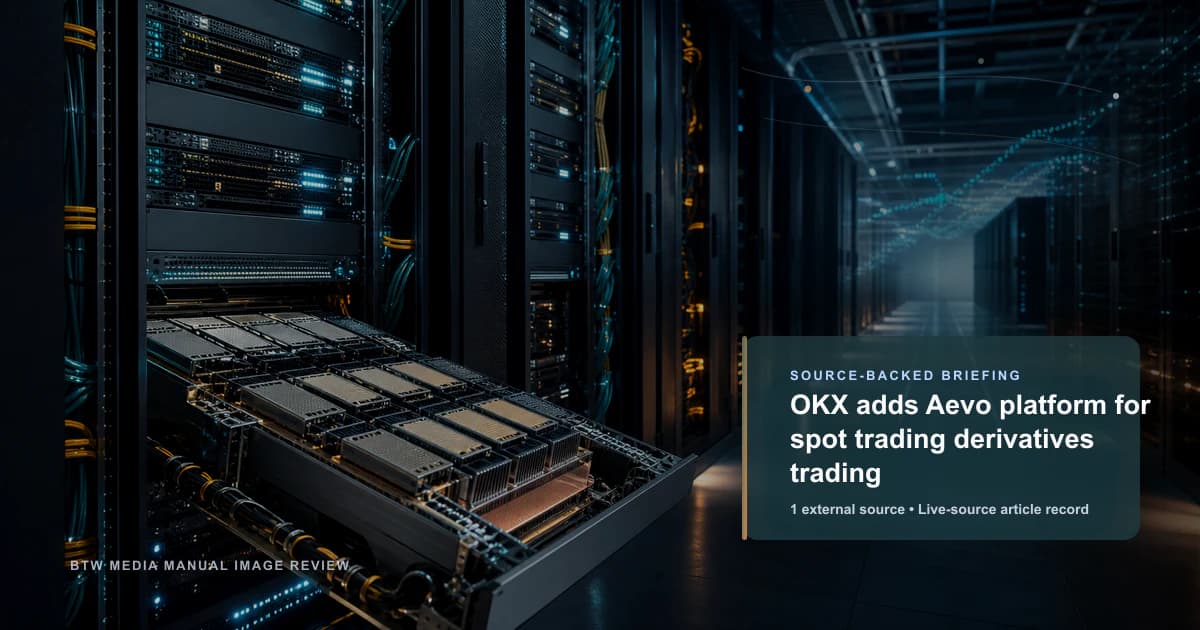 OKX añade la plataforma Aevo para el trading spot de derivados
