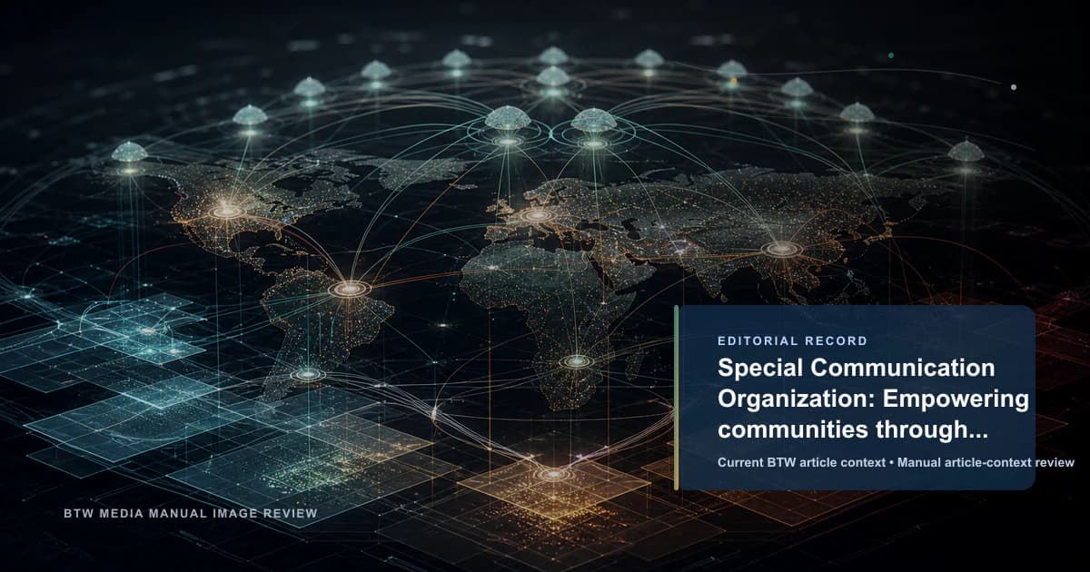 Special Communication Organization : Autonomiser les communautés grâce à la technologie