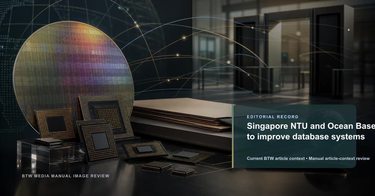 NTU Singapore y Ocean Base firman un acuerdo para mejorar sistemas de bases de datos