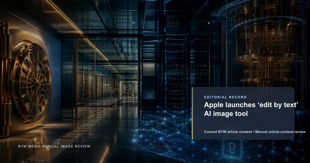 Apple launches ‘edit by text’ AI image tool reviewed editorial briefing visual