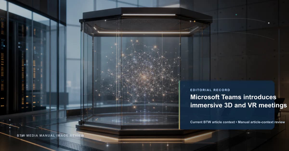 Microsoft Teams presenta reuniones inmersivas 3D y de realidad virtual