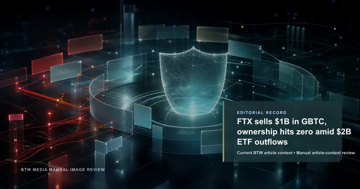 FTX sells $1B in GBTC, ownership hits zero amid $2B ETF outflows reviewed editorial briefing visual