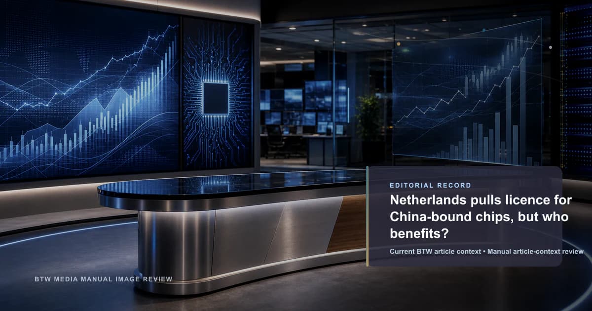 Netherlands pulls licence for China-bound chips, but who benefits? reviewed editorial briefing visual