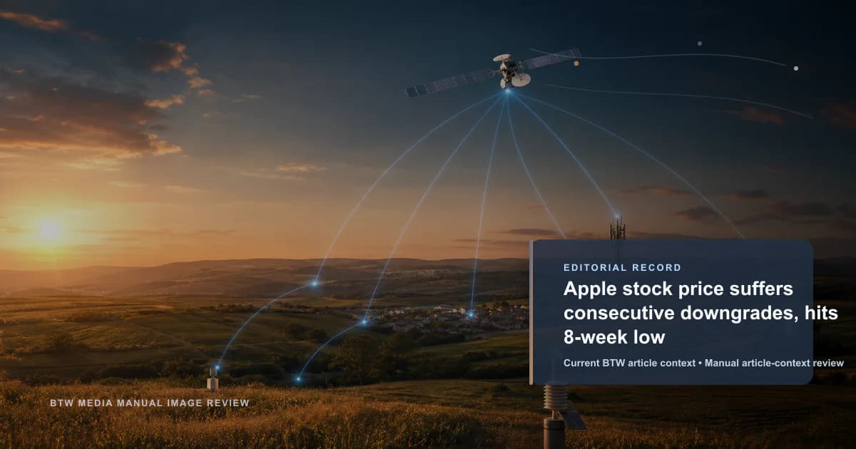 Apple stock price suffers consecutive downgrades, hits 8-week low reviewed editorial briefing visual