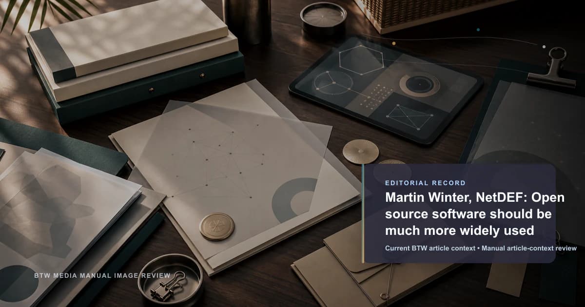 Martin Winter, NetDEF: يجب أن تستخدم البرمجيات مفتوحة المصدر على نطاق أوسع بكثير