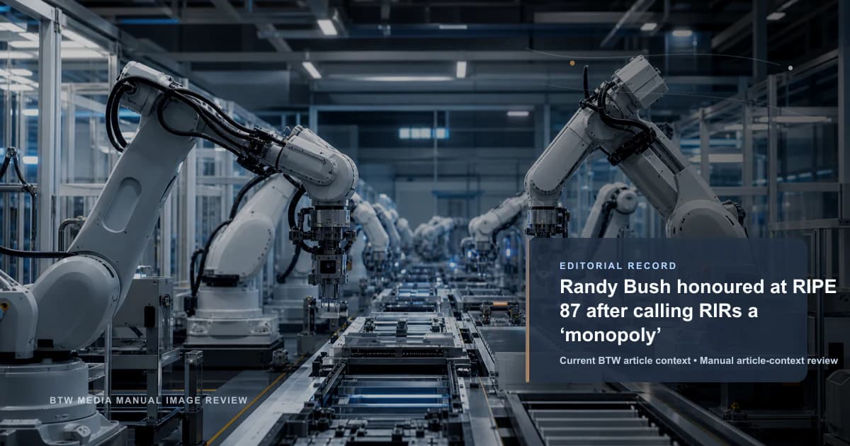 Randy Bush honoured at RIPE 87 after calling RIRs a ‘monopoly’ reviewed editorial briefing visual