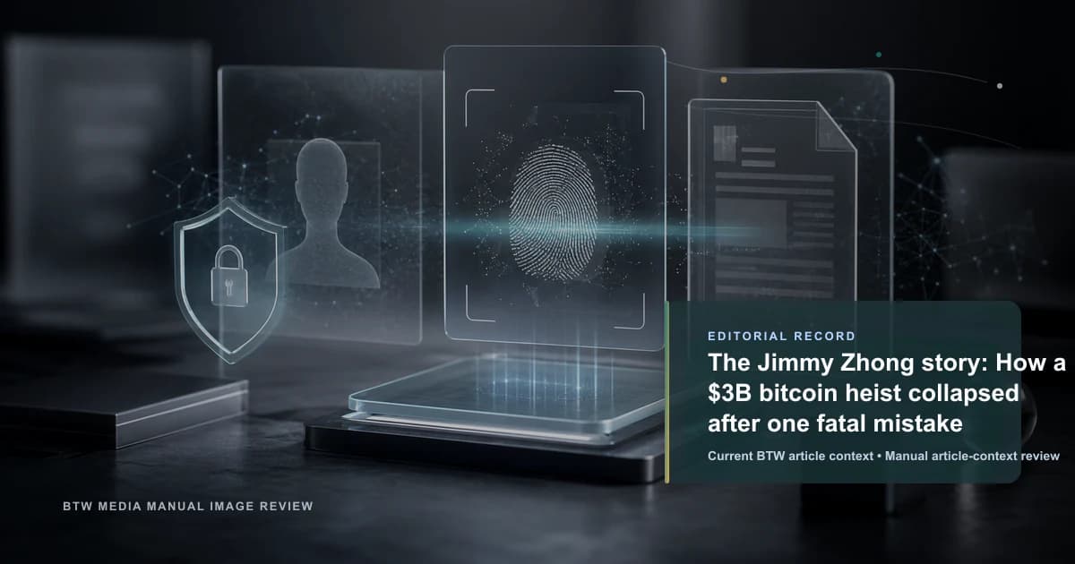 The Jimmy Zhong story: How a $3B bitcoin heist collapsed after one fatal mistake reviewed editorial briefing visual