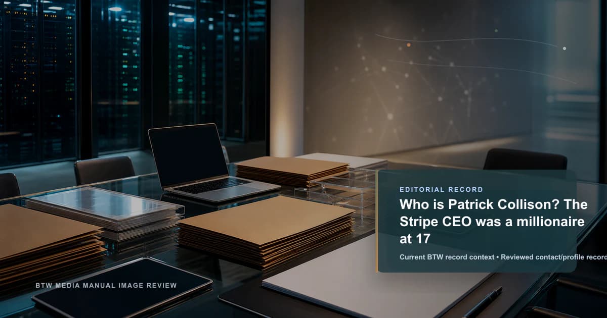 Who is Patrick Collison? The Stripe CEO was a millionaire at 17 reviewed editorial briefing visual