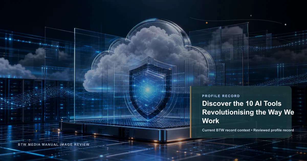 Discover the 10 AI Tools Revolutionising the Way We Work reviewed profile record visual