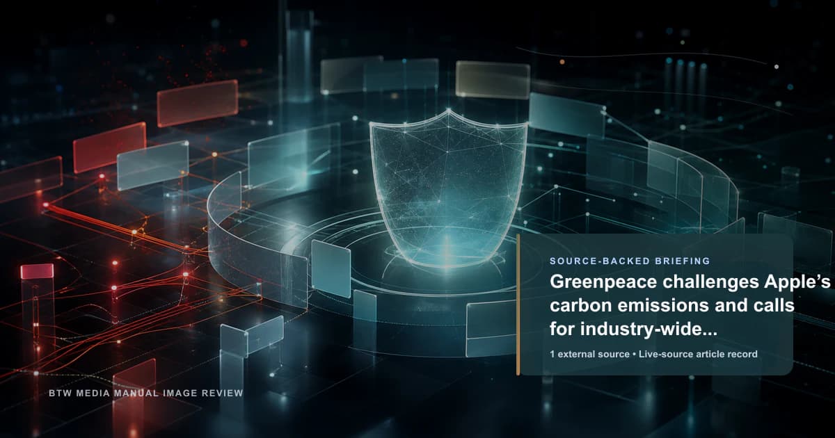 Greenpeace desafía las emisiones de carbono de Apple y pide responsabilidad ambiental en toda la industria