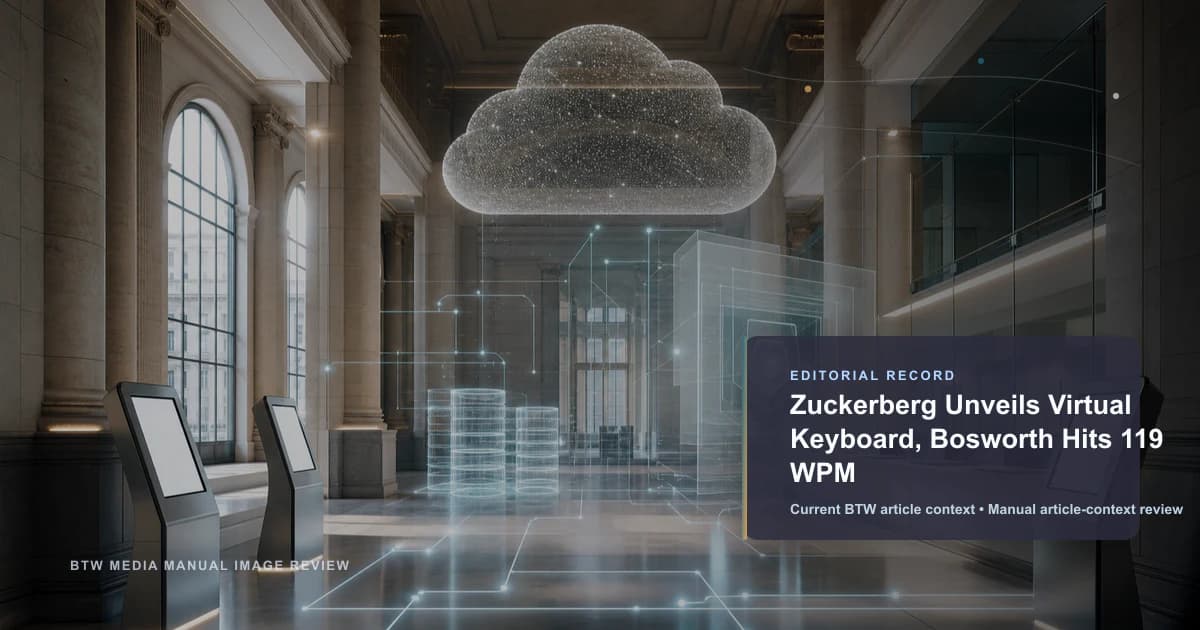 Zuckerberg dévoile un clavier virtuel, Bosworth atteint 119 mots par minute