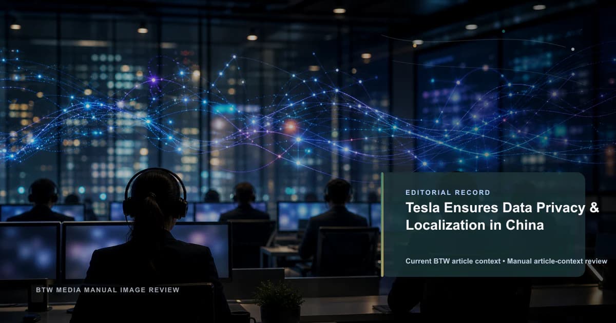 Tesla Ensures Data Privacy & Localization in China