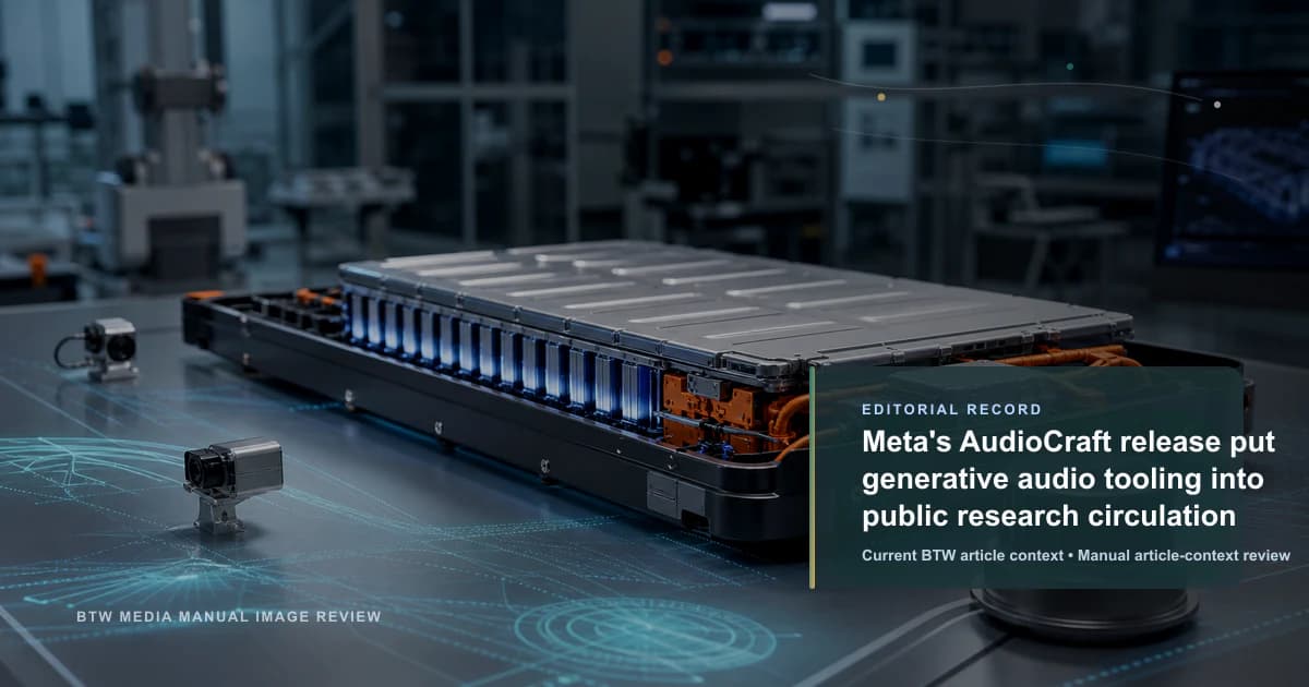 Meta's AudioCraft release put generative audio tooling into public research circulation reviewed editorial briefing visual