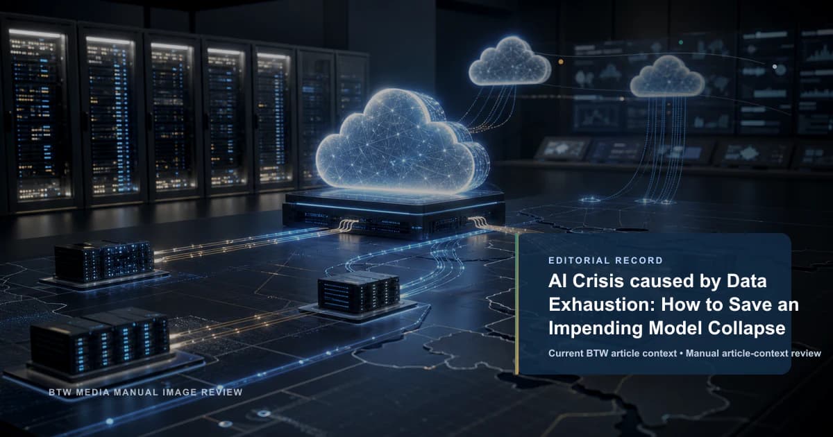 AI Crisis caused by Data Exhaustion: How to Save an Impending Model Collapse reviewed editorial briefing visual