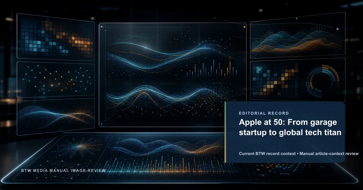 Apple à 50 ans: de la start-up garage au titan technologique mondial